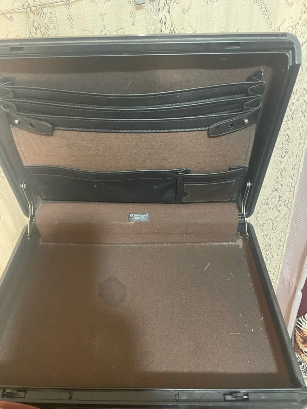 Samsonite: vintage brown Men's Hard Briefcase